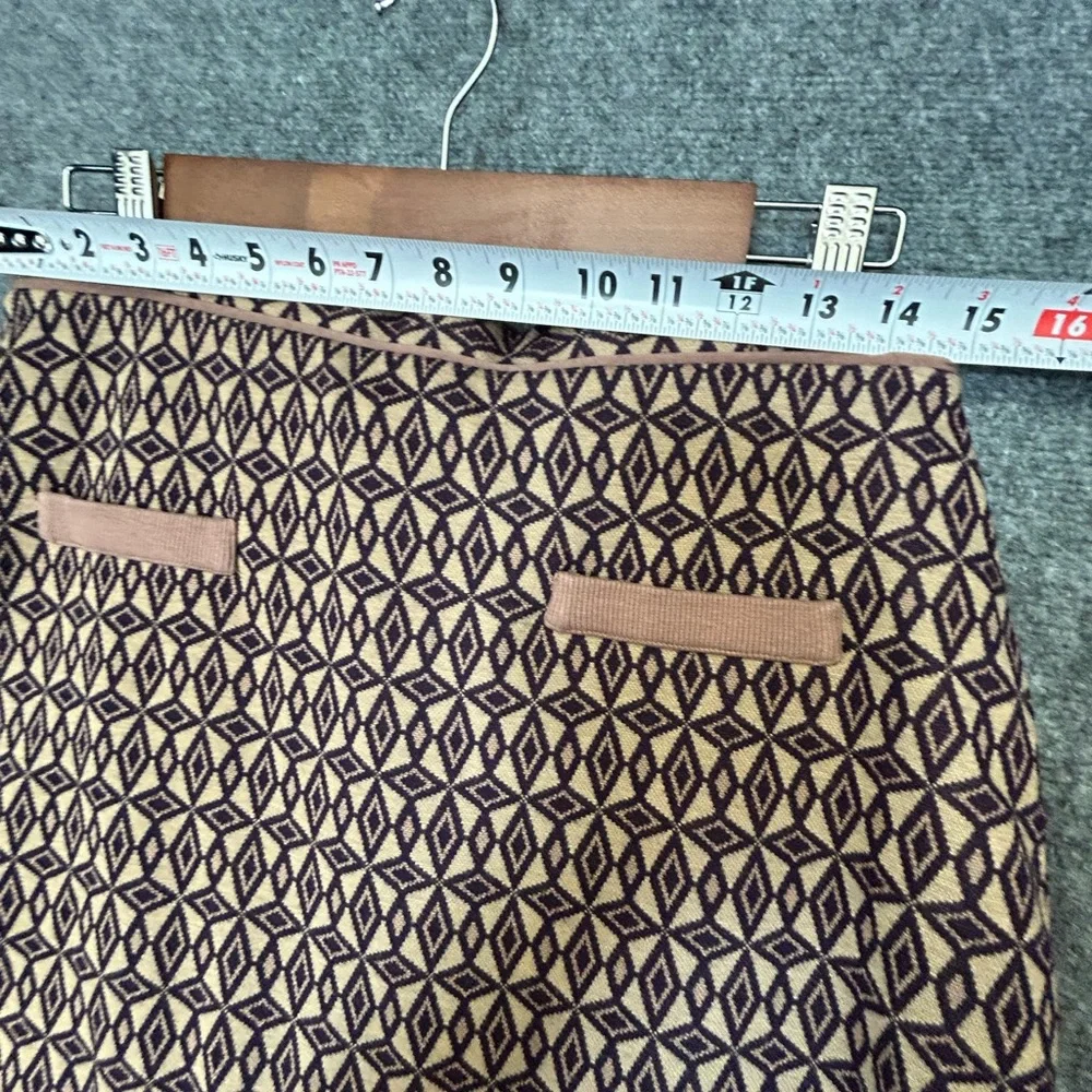 Kiabi Mini Skirt Brown & Deep Purple Design Size Large - Picture 8 of 8